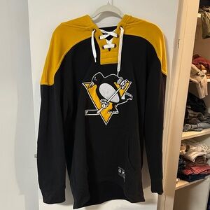 Fanatics Black and Gold Hockey Hoodie